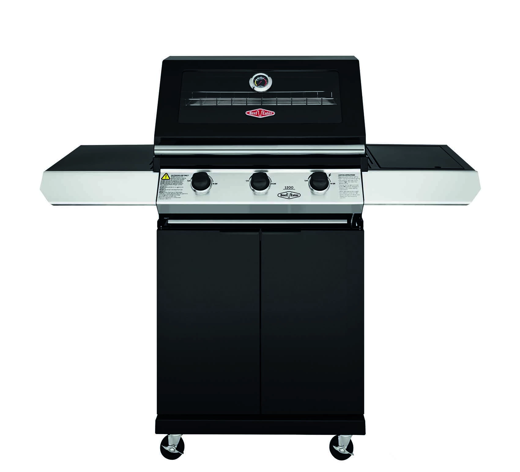 BeefEater 1200E Serie - 3 Brenner Grillwagen Inkl. Seitenbrenner 3 BeefEater 1200E Serie - 3 Brenner Grillwagen Inkl. Seitenbrenner