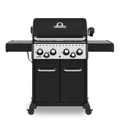 Broil King Crown 490 Inkl. Drehspieß, Seitenkochfeld Mit 2,7 KW, Heckbrenner Mit 4,4 KW