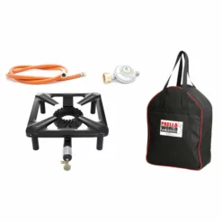 Paella World Hockerkocher-Set, 30 X 30 X 14 Cm Inkl. Tasche & Gasanschluss - Ohne Zündsicherung