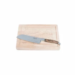Laguiole Style De Vie Santoku Olivenholz Mit Schneidebrett