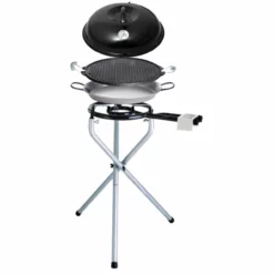 Paella World Portables Set Nr.1 - Komplett Inkl. Grillplatte Ø 38 Cm