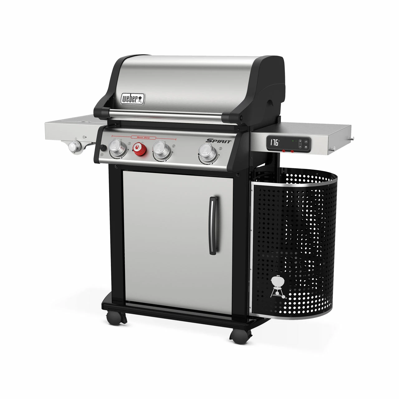 Weber Spirit SPX-335 GBS, Gasgrill, Edelstahl, 3 Brenner & Sear Zone, 61 X 45 Cm Grillfläche 4 Weber Spirit SPX-335 GBS, Gasgrill, Edelstahl, 3 Brenner & Sear Zone, 61 X 45 Cm Grillfläche – Bild 2