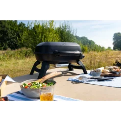 Napoleon TravelQ 240, Camping-Gasgrill, Klappbar In Schwarz -Grillstar Verkäufe TQ240BK Lifestyle2 88a6ce86311dd58317427370e35b22eaca8023f7