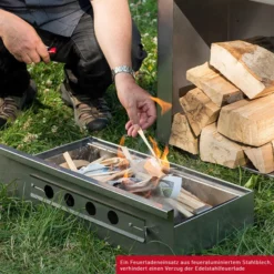 ThürosRäucherschrank Edelstahl, 100x40cm -Grillstar Verkäufe Thueros Raeucherschrank Edelstahl 100x40cm RS40100E 2 5ba383aba63f9307d1fdce909d4e799189a11291