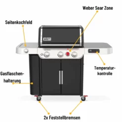Weber Genesis EX-335 Gasgrill, Schwarz, 3 Brenner & Sear Zone, Bluetooth, Wlan, Smarter Grill 7 Weber Genesis EX-335 Gasgrill, Schwarz, 3 Brenner & Sear Zone, Bluetooth, Wlan, Smarter Grill -Grillstar Verkäufe Weber20Genesis20EX 33520Details c291d52d0453cf361d1cfeb57224f160fd0a9949
