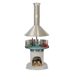 Wellfire Astra Gartenkamin Mit Edelstahlhaube