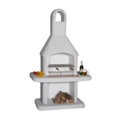 Wellfire Gartenkamin Siesta Schwarz Weiß