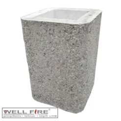 Wellfire Haubenverlängerung Edelstahl Für Nova Quatro 40 Cm (braun)