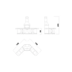 Wellfire Nova Außenküche - Braun -Grillstar Verkäufe Wellfire Nova Aussenkueche braun WFN02031270 2 9107fad1bec88258aff5daaa9541a698dcb1fa97