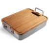 Napoleon Edelstahl-Bräter, Inkl. Bambusschneidebrett
