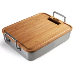 Napoleon Edelstahl-Bräter, Inkl. Bambusschneidebrett