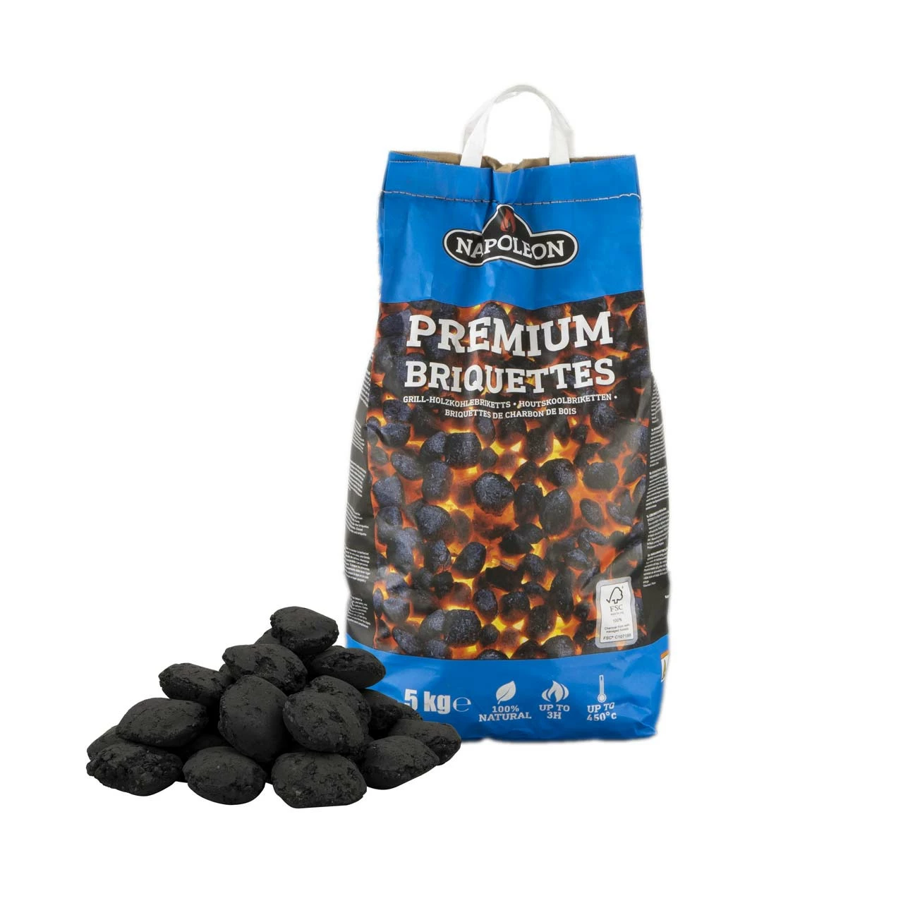 Napoleon Blackstone Grillbriketts, 5 Kg 4 Napoleon Blackstone Grillbriketts, 5 Kg – Bild 2